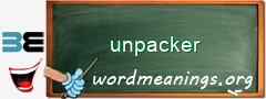 WordMeaning blackboard for unpacker